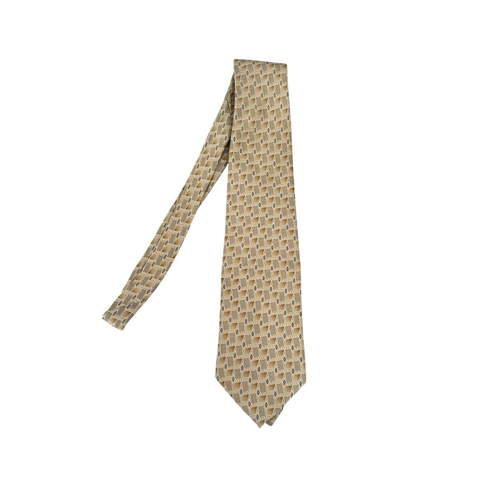 Salvatore Pellegrino Men's‎ 100% Silk Tie Hand Geometric Hand Made
